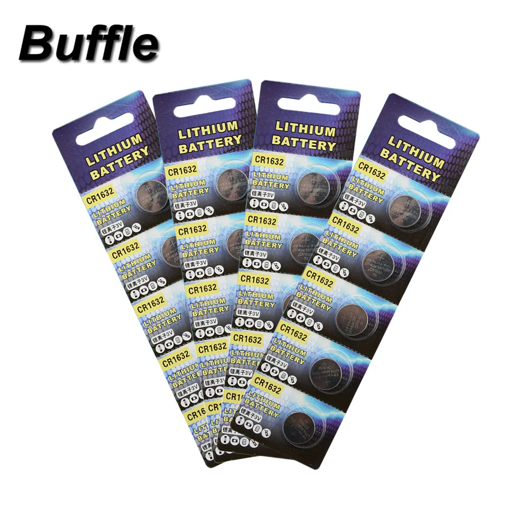 20 штук/4 шт Buffle Новый CR1632 кнопочная ячейка батарейки-таблетки 3V литиевая часы Батарея BR1632 DL1632 ECR1632 KCR1632 LM1632 оптовая продажа