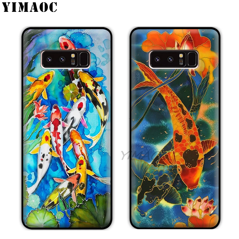 Мягкий силиконовый чехол YIMAOC Koi Fish Lucky Japan для Samsung Galaxy A9 A8 A6 Plus 2018 A5 A3 2017 2016 Note 9 8 |