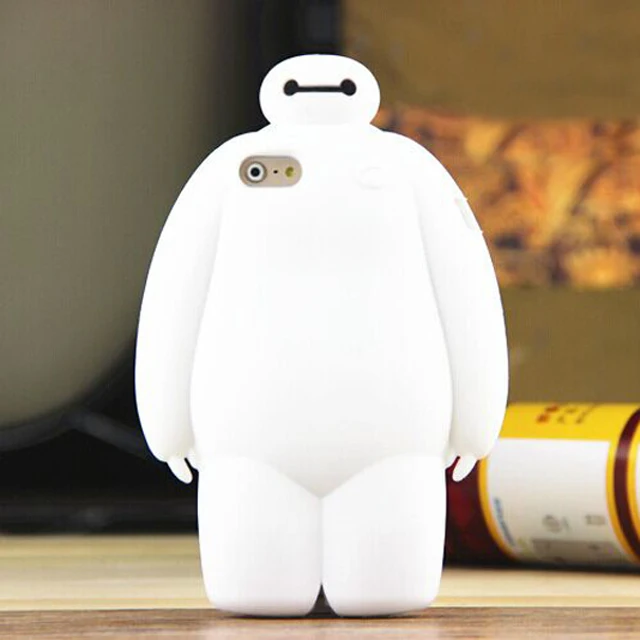 2016 3D Япония мультфильм животных 5S baymax мягкий силиконовый чехол обложка Для