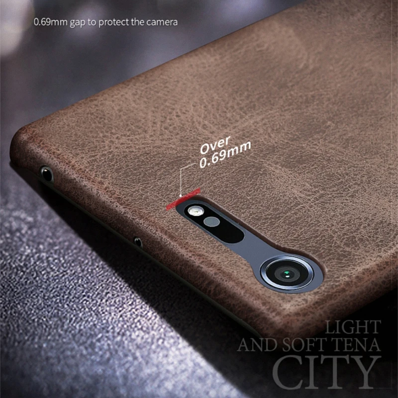 X-Level Cases For Sony Xperia XZ3 XZ2 Premium XZ1 Compact Vintage Leather Hybrid Slim Case Cover XA2 Ultra 10+ Coque |