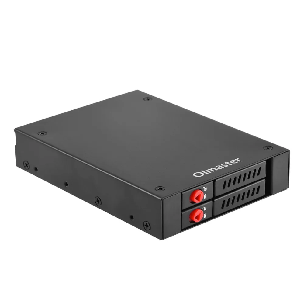 OImaster Внутренний двойной отсек 2," SATA HDD/SSD Mobile Rack для 3,5" отсек гибких дисков ПК