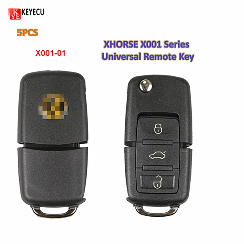 Keyecu 5PCS/Lot X001-01 Series Black Color Universal Remote Key Fob 3 Button for VVDI Tool | Автомобили и мотоциклы