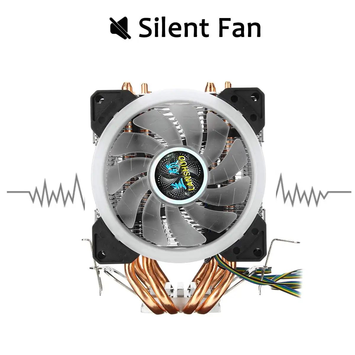 6 с тепловым стержнем heat pipe Процессор кулер двойная башня с цветовой моделью RGB 4pin Процессор Вентилятор охлаждения радиатора для Intel 775/1150/1151/1155/1156/1366 для AMD разъем