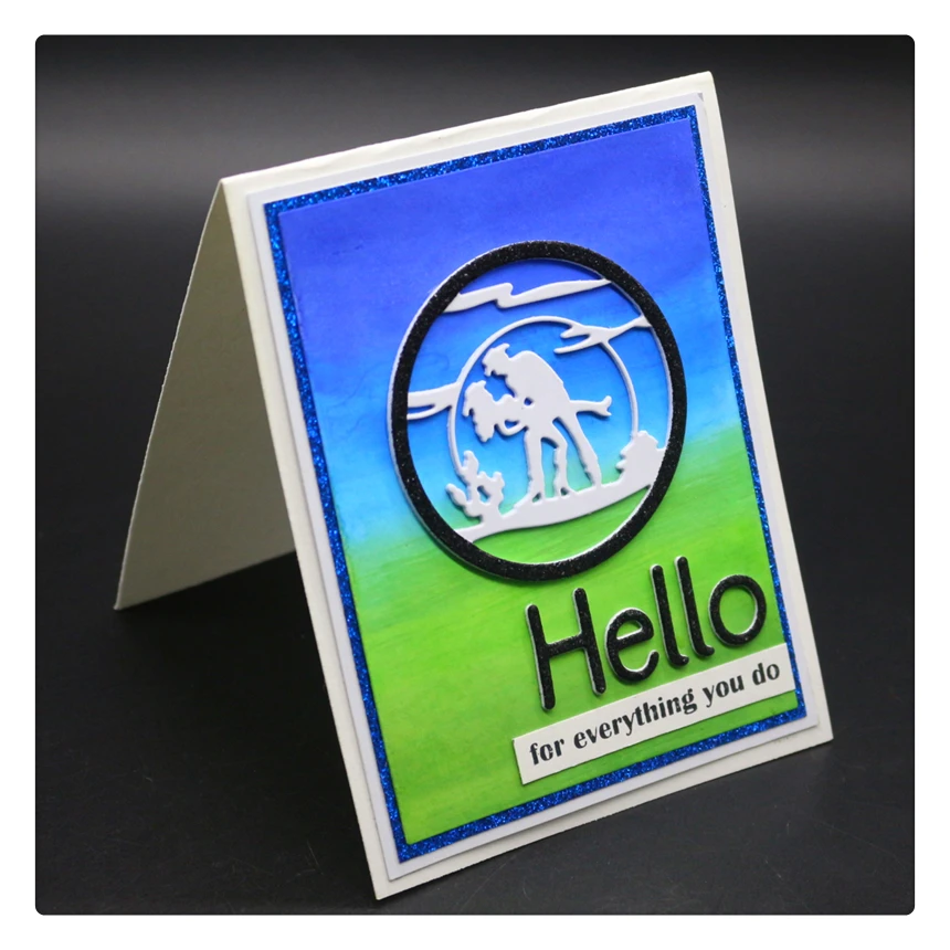 YINISE высечки металла для трафареты скрапбукинга танцовщицы карточки украшения