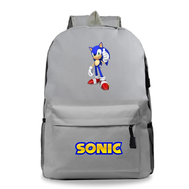 Sonic рюкзак, школьные сумки, модный шаблон, для студентов, для мальчиков и девочек, рюкзак для мужчин и женщин, рюкзак для ноутбука
