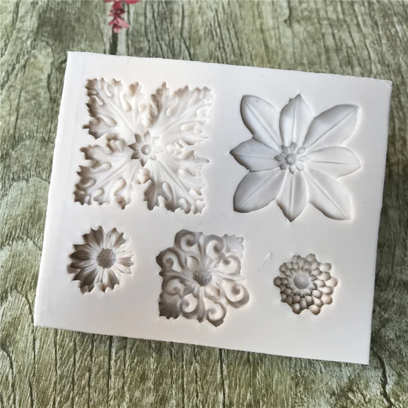 2018 DIY Fondant силиконовые формы для торта с цветами силиконовая форма помадки