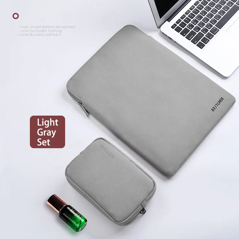 Light Gray V Set Одноцветная сумка для ноутбука huawei Matebook 13 дюймов, чехол для ноутбука 14,1, сумка для компьютера Magicbook 14, водонепроницаемая Женская и мужская сумка - Цвет: Light Gray V Set