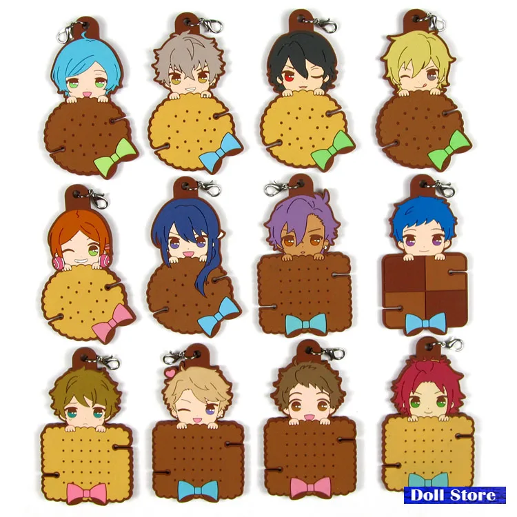 Ансамбль звезд японский аниме figuerubber силиконовый сладкий запах брелок-подвеска для мобильного телефона ремешок D177