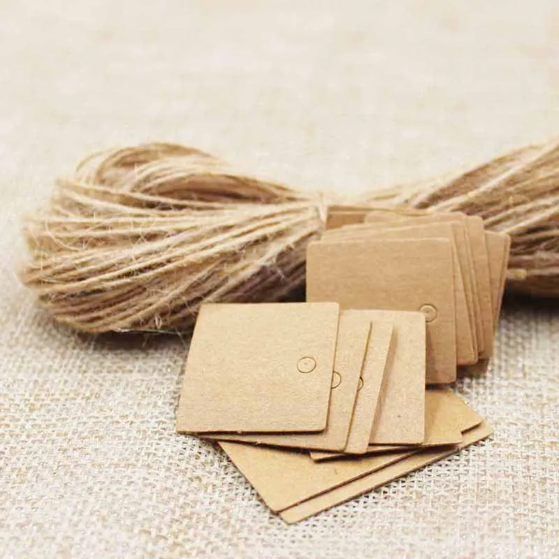 Милая маленькая декоративная бумага для вечеринок в форме квадрата крафт