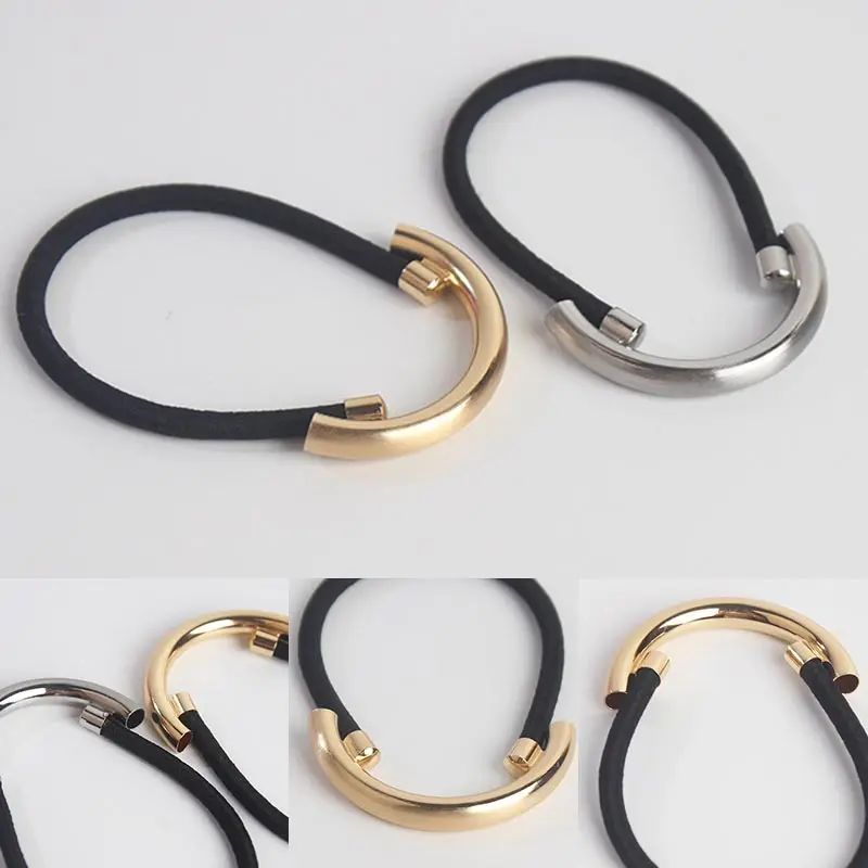 1 шт. резинка для волос серебристого и золотистого цвета |