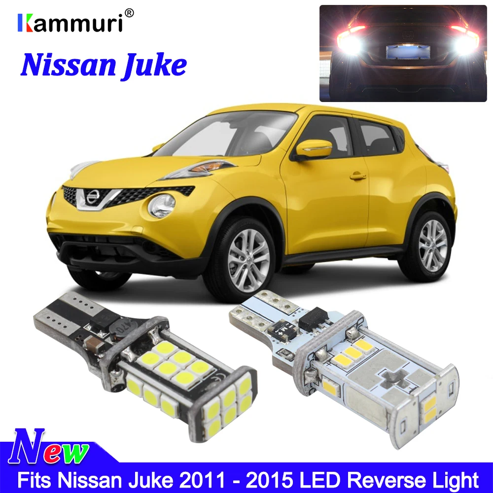 Canbus Error Free белый W16W T15 светодиодный лампы для Nissan Juke 2011- аксессуары для автомобиля T15 светодиодный Глобус Обратный Свет