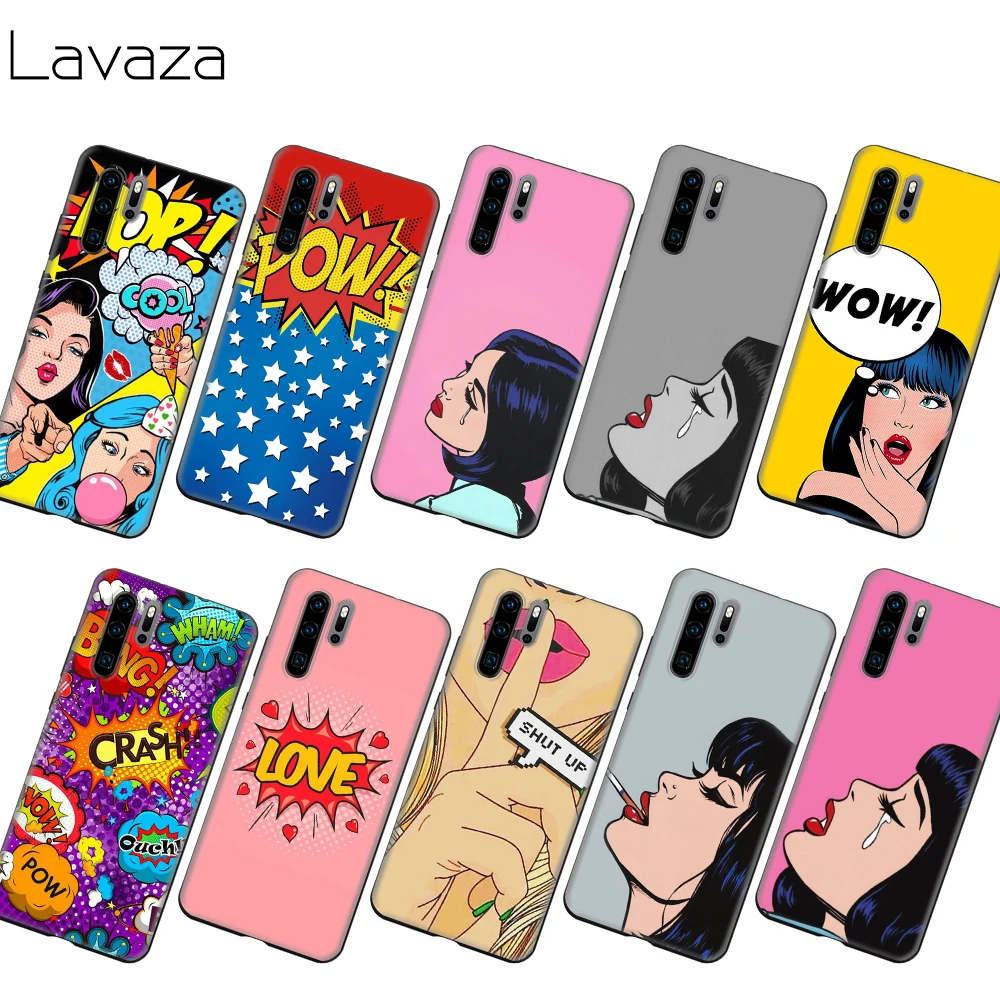 Чехол Lavaza в стиле поп арт и комиксов для Honor Mate 30 Nova 4E 5T V20 9X P20 Y9 5i P Smart Z Prime Plus Lite