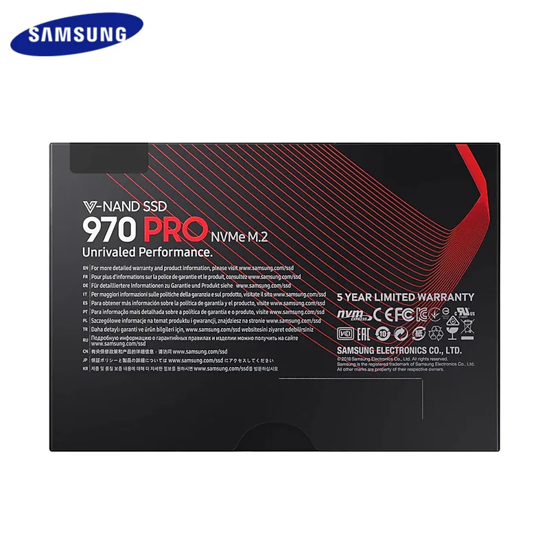 Внутренний твердотельный диск SAMSUNG 980 PRO SSD M.2 NVMe PCIe 250 ГБ 500 Гб ТБ M2 2280 Gen 4 0x4 до 7000 |