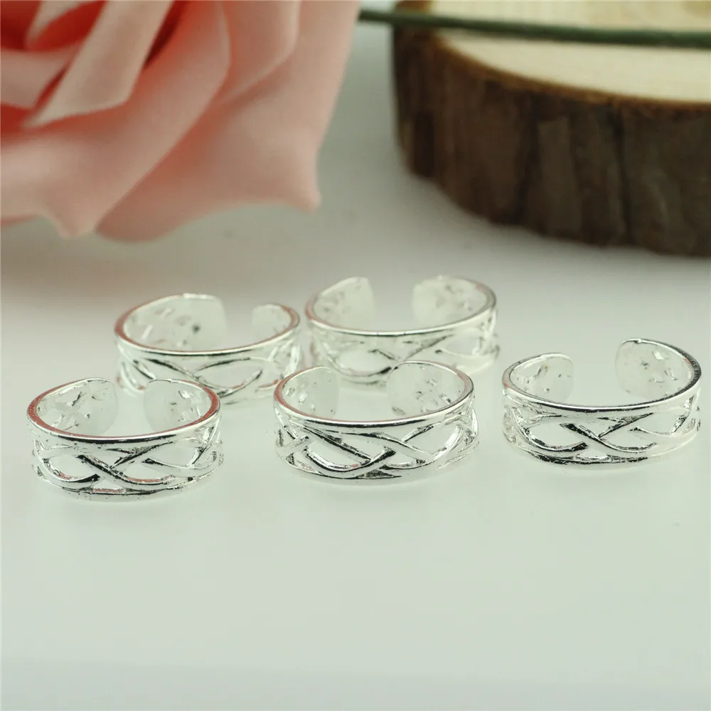 Кольцо женское серебряное с вырезами 5 шт./катушка|925 sterling silver ring|open ringsterling rings |