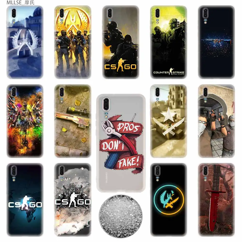 Чехлы для телефонов из ТПУ CS go мягкие чехлы Huawei P40 P30 P20 Pro P10 P9 Lite p30lite p40lite P samrt Z 2020 2019