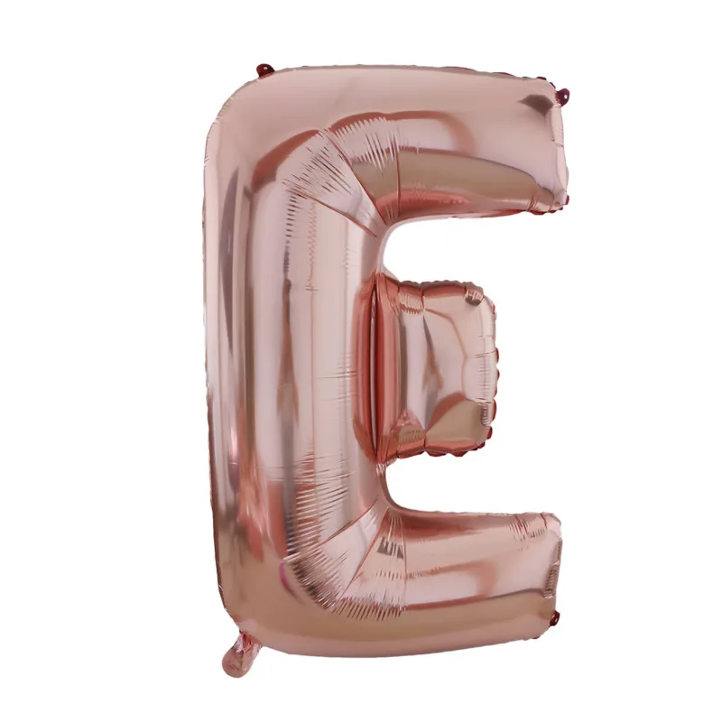 rose gold 1 шт., 40 дюймов, A-Z, розовое золото, фольга, гелиевые шары с буквами, большие надувные шары для свадьбы, дня рождения, вечеринки, декор для детского душа - Цвет: rose gold