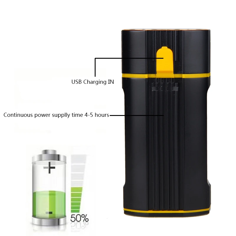 Перезаряжаемый светодиодный ночной фонарь T6 для велосипеда головсветильник