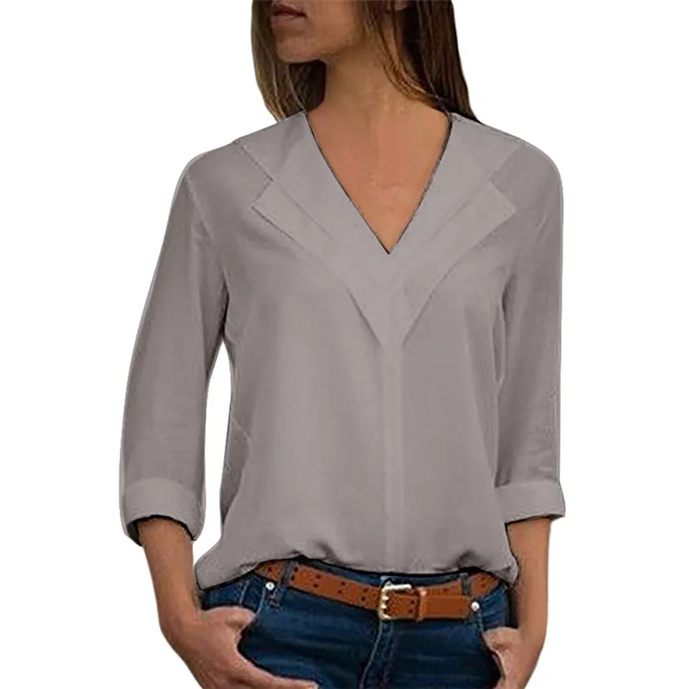 MISSOMO 5xl, женские рубашки с длинным рукавом, одежда для девочек, женские топы, шифоновая футболка, Офисная женская простая футболка с рулонным рукавом, женская футболка