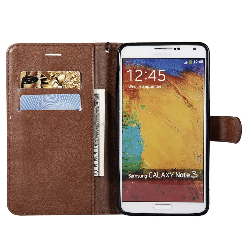 Чехол для Samsung Galaxy Note 3 чехол откидная крышка из искусственной кожи Note3 N9005 - купить