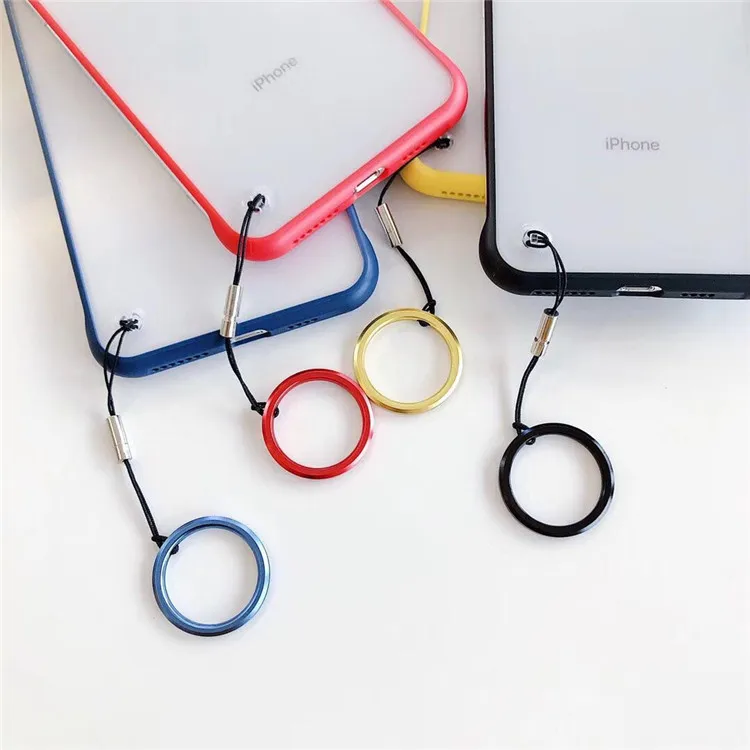 Candy Color Full Protect Anti-knock Phone Case For iPhone X Xsmax XR 6 6S 7 8 Puls Cases Clear Transparent TPU Soft With Pendant |