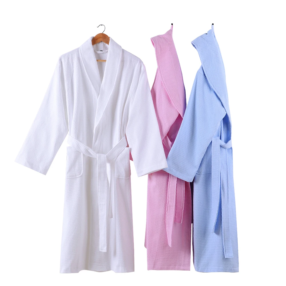 Summer Bathrobe Mens Kimono Robe Hotel Cotton Solid Nightgowns Men's robe Suck Long Bath Towels Gown Male Lounge Sleepwear | Мужская