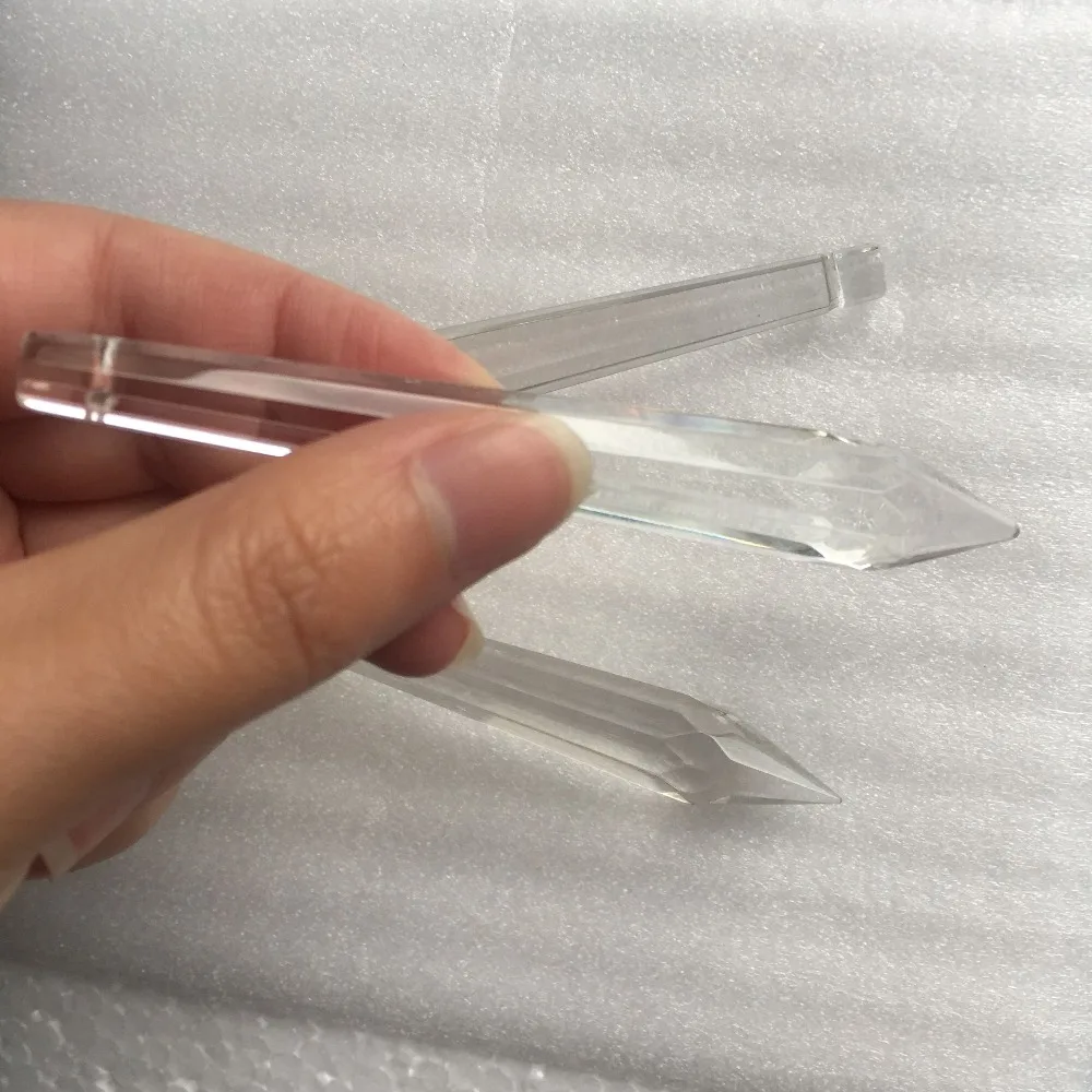 10pcs/Lot 100mm Crystal Multifaceted Chandelier Pendants/ U-Drop Pendants Parts | Лампы и освещение
