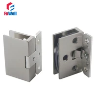 2pcs cabinet wall to glass door hinge clamps fit 8 10mm shower glass hinge clips