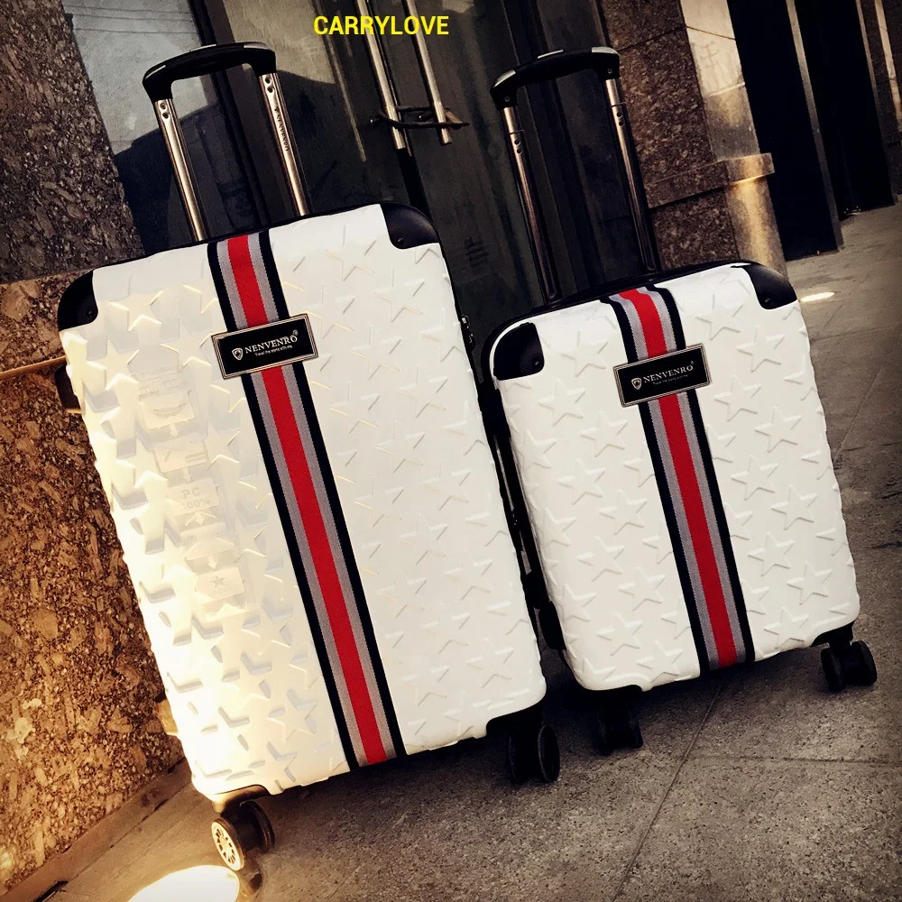 

CARRYLOVE business luggage 20/24/28 sizeHigh quality fashion PC Rolling Luggage Spinner brand Travel Suitcase
