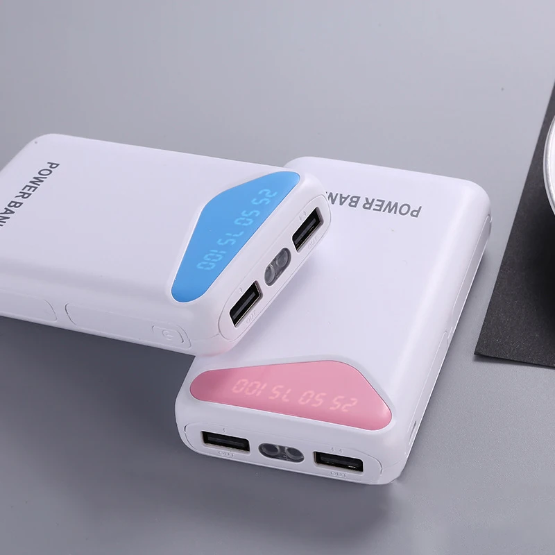Новый внешний аккумулятор 10000 мАч двойной USB интерфейс со светом power bank