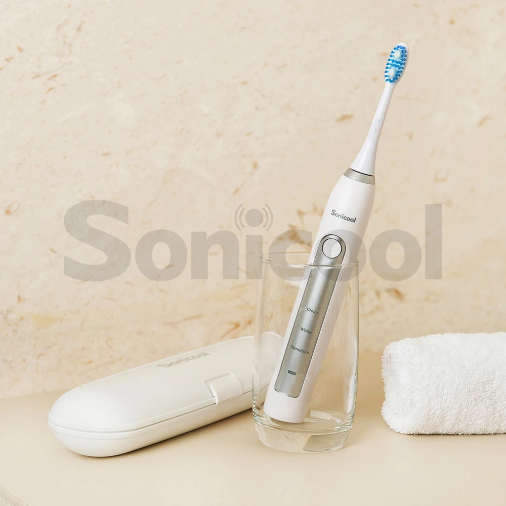 Sonic ool 051B ультра звуковая электрическая зубная щетка USB перезаряжаемая 31000 об/мин звуковая электрическая зубная щетка Водонепроницаемая версия ЕС/США