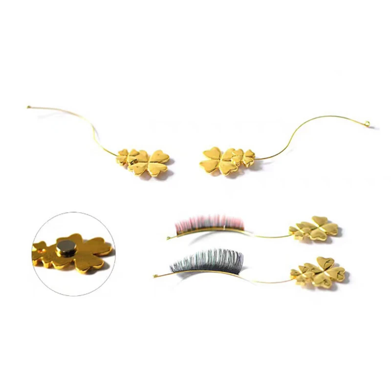 New False Eyelash Display Board Showing Shelf Extension Planting Eyelashes Gold Test Strip Metal Magnetic | Красота и здоровье