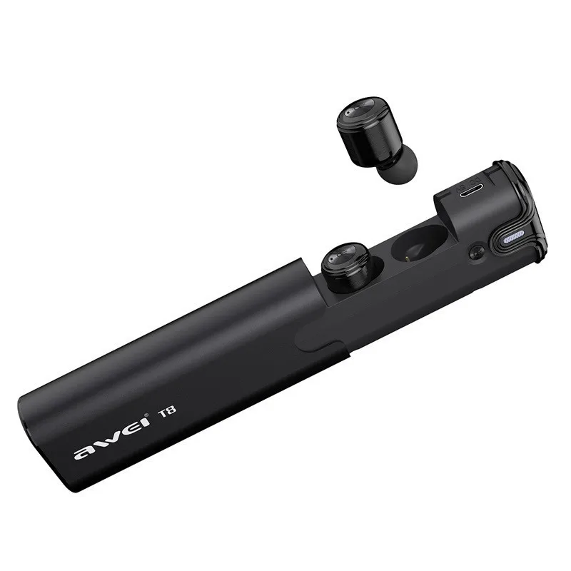 TWS Наушники AWEI T8 с микрофоном и поддержкой bluetooth 4 2|in ear earphones|bluetooth earphonewireless earphone |