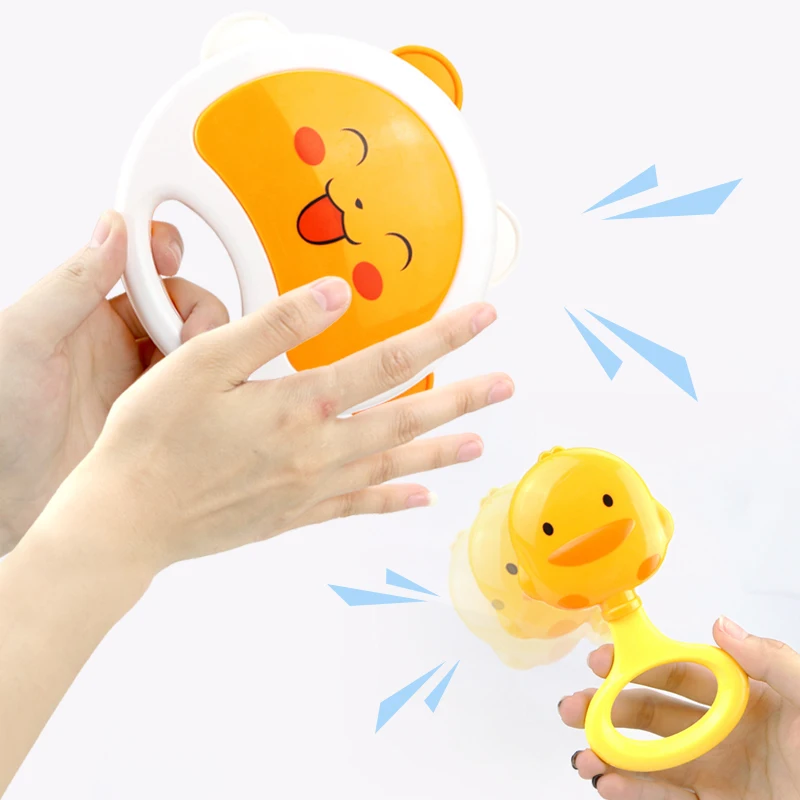 Милые погремушки для детей 0 12 месяцев держатель рук встряхивающий колокольчик