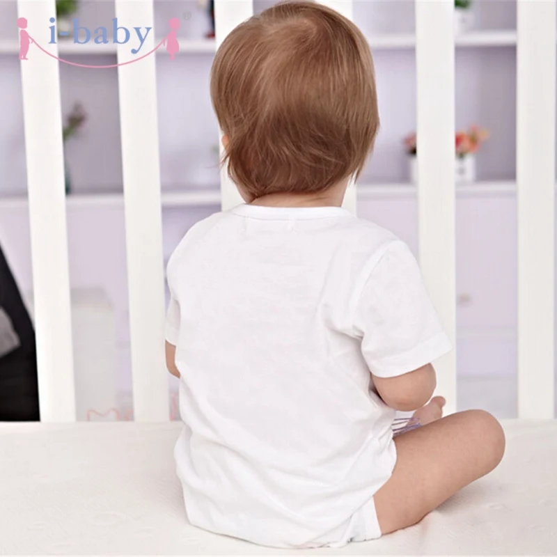 I-baby/детские комбинезоны для новорожденных Одежда мальчиков и девочек 100% хлопок