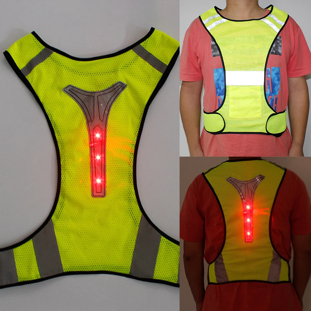 Дышащие кроссовки Велоспорт жилет Открытый ночного деятельности дорожного