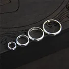 Реальные технические серебряные пустотелые кольца для самодельного браслета, отдельные бусины, аксессуары для ювелирных изделий, компоненты