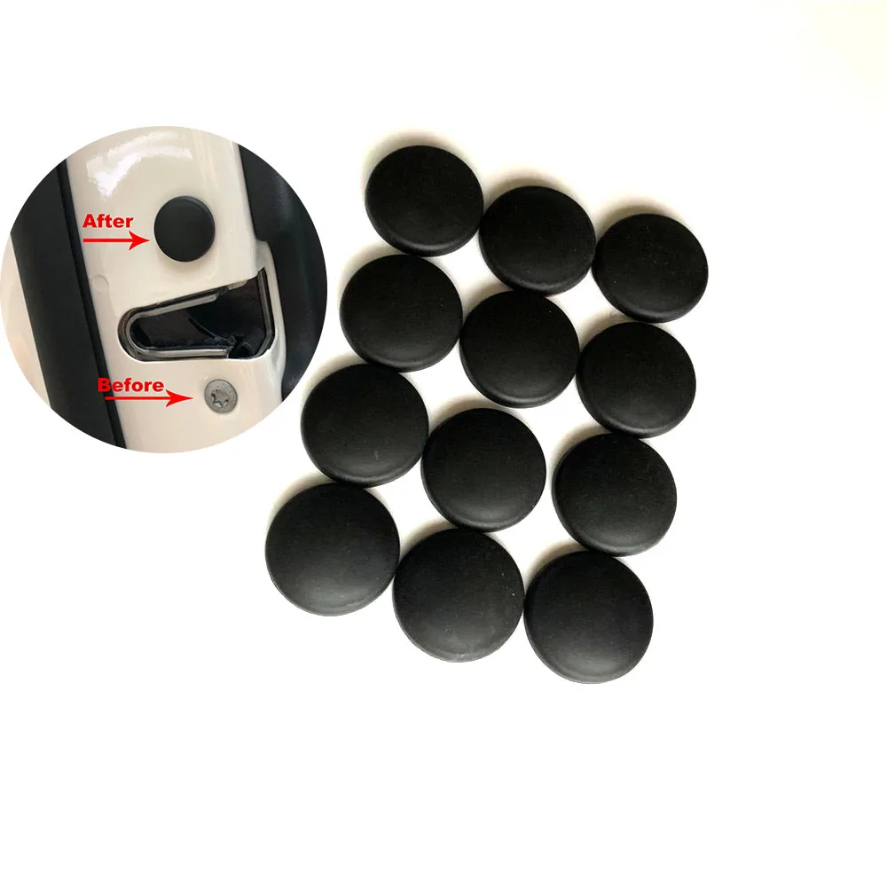 12 шт. Автомобильный Дверной замок Защитная крышка винта наклейка для Audi Q3 Q5 Q5L Q7 Q8