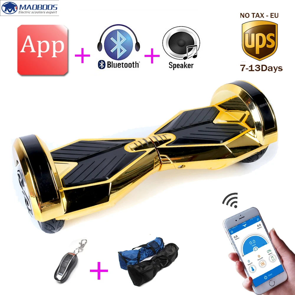 8 дюймов Smart скутер балансируя приложение ХОВЕРБОРДА свет электрический