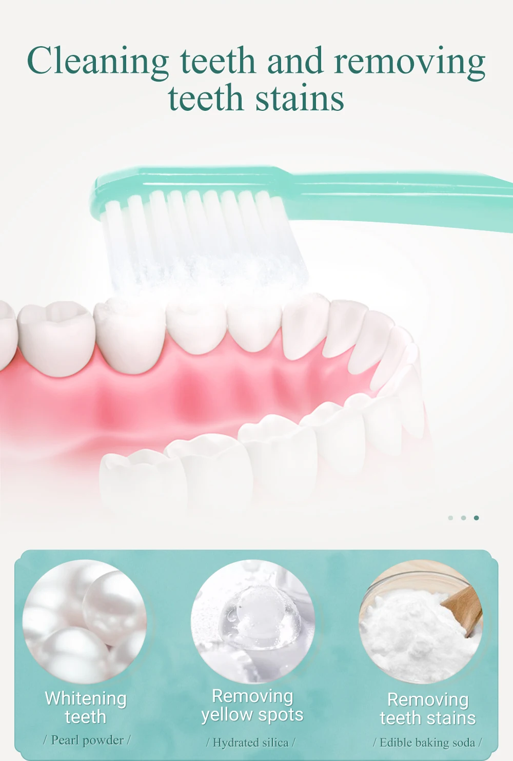 Soonpure Teeth Whitening Powder Dental Tools Snap On Smile Oral Hygiene Cleaning Tooth Cleaning Essence Teeth Care Toothpaste