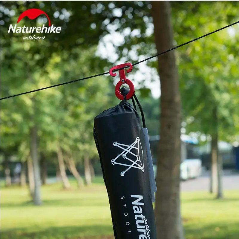 

Naturehike 4pcs T-type outdoor multifunctional aluminum adjustable folding buckle hanging hooks tent wind rope hanging buckle