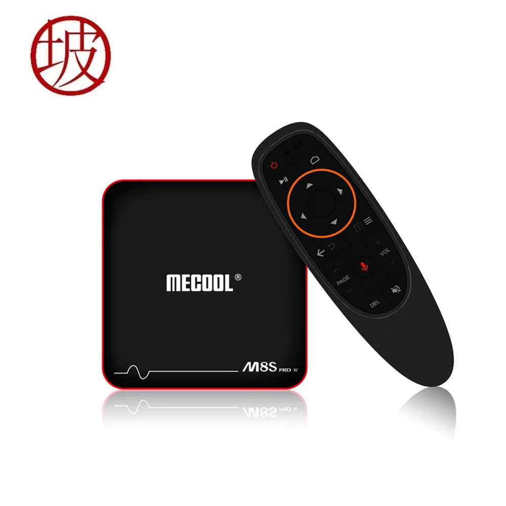 Mecool M8S PRO W 2 4 г wifit Google Voice Управление Smart ТВ коробка Android 7 1 Amlogic S905W ГБ 16 HDMI