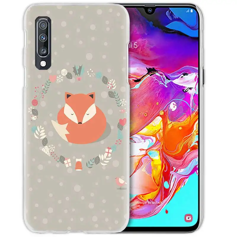 08 Чехол для samsung Galaxy A50 A70 A20e A40 A30 A20 A10 A8 A6 Plus A9 A7 жесткий прозрачный чехол для телефона - Цвет: 08