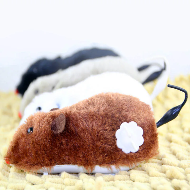 

Cat Dog Playing Toys Rat Moving Toy Mechanical Motion Rat Rat Pet Accessories Plush Mouse Toy Wind-up Mouse 1PC Funny