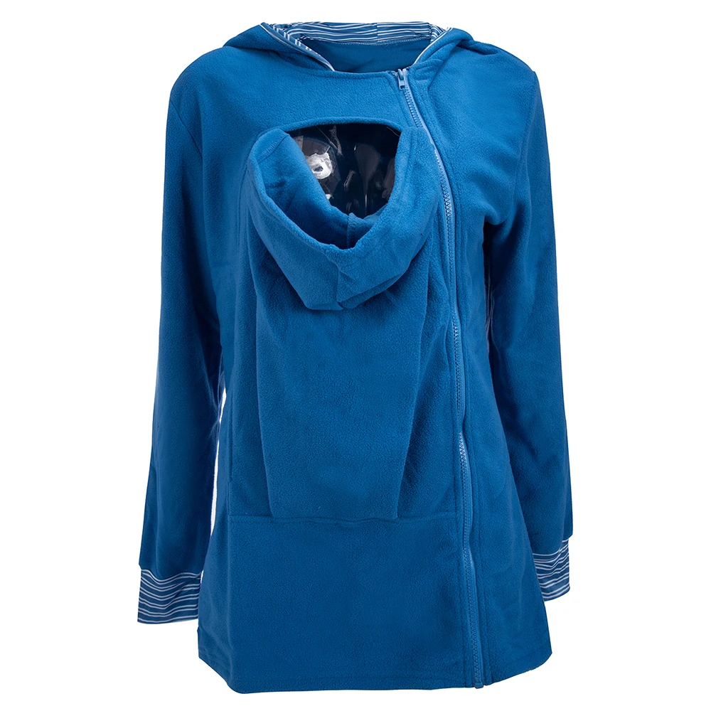 Warm Autumn Kangaroo Carrier Baby Holder Jackets Women's Maternity Hoodies Winter Outwear Pregnancy Coat | Мать и ребенок