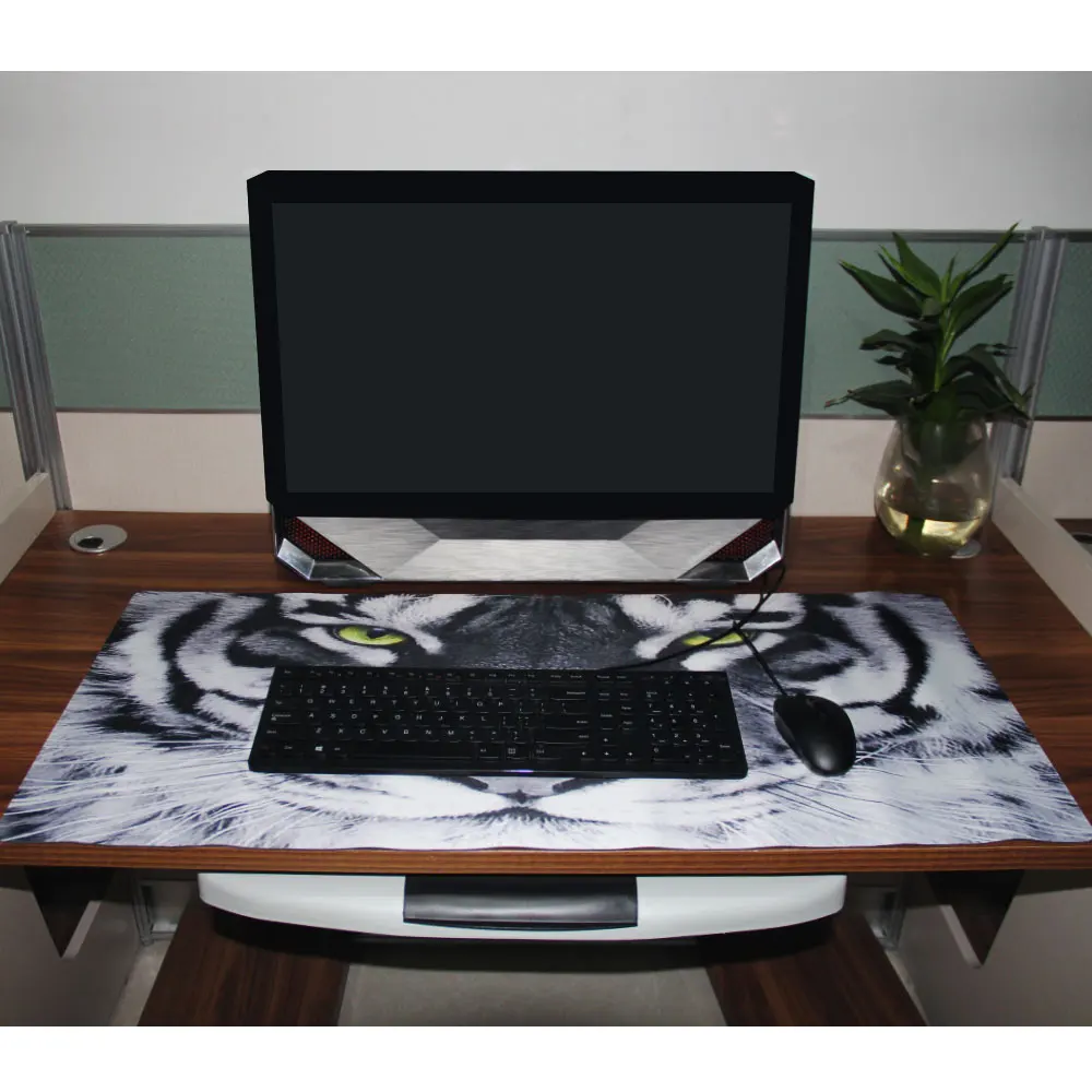 Коврик для мыши игровой длинный водостойкий с широким и длинным резиновым