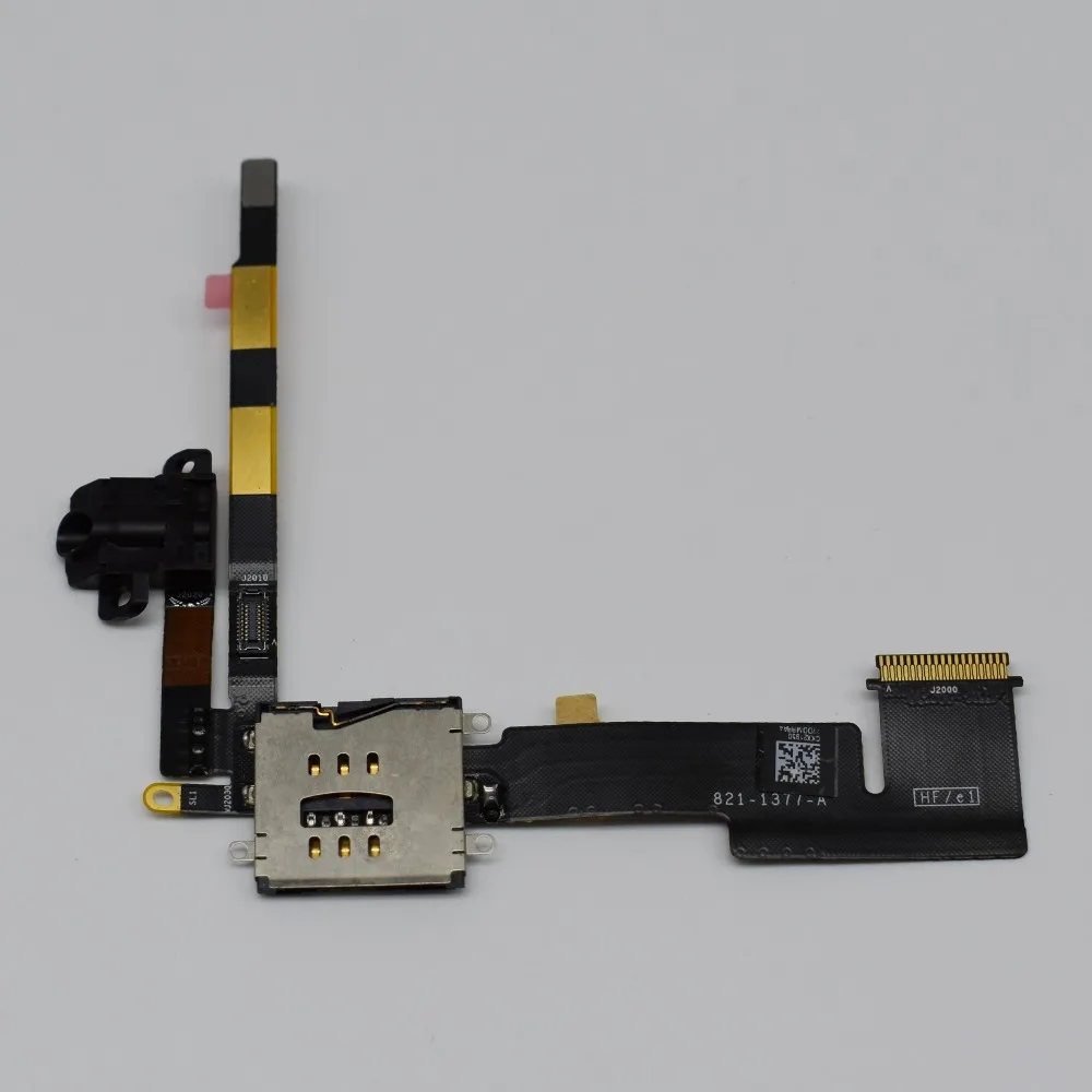 Новый разъем для наушников аудио гибкий кабель SIM гнездо карты памяти Apple iPad 2 3G