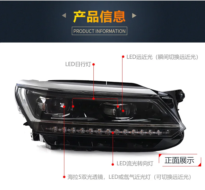 D-YL автомобильный Стайлинг для VW Passat B7 фары 2011- Америка Passat CC светодиодный фары DRL Биксеноновые линзы Высокий Низкий Луч