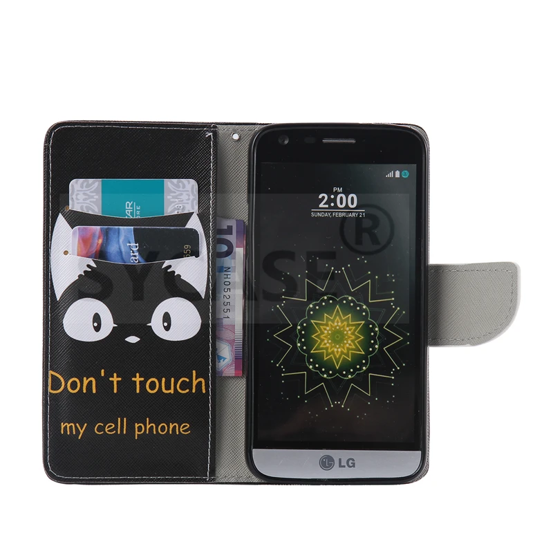 SYCASE флип чехол для Huawei P8 9 10 Lite mate9 mate10 lite окрашенный бумажник для Карт Подставка Роскошная искуственная кожа с рисунком мультяшная сумка для телефона