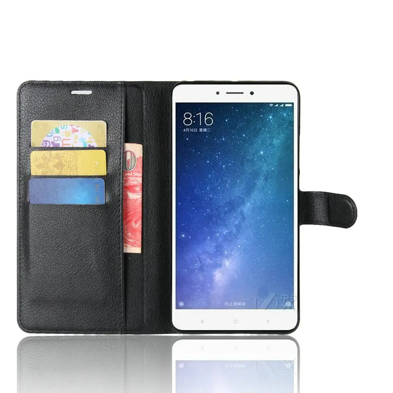 Для Xiaomi Mi Max 3 кожаный чехол-книжка с откидной крышкой для 2 Max2 32GB 64GB 128GB Чехол-сумка