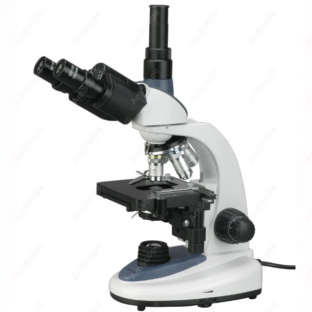 Тринокулярный составной Микроскоп AmScope поставки 40X 2500X 3 Вт светодиодный с